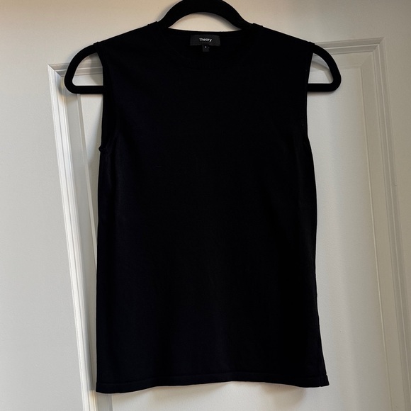 Theory Tops - Theory Black Sleeveless Crewneck Tank